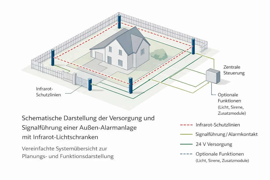 Vereinfachte Systemübersicht zur Planungs- und Funktionsdarstellung