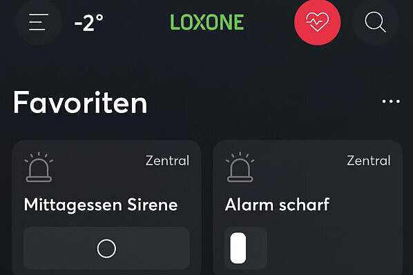 Statusanzeige über App-Visualisierung